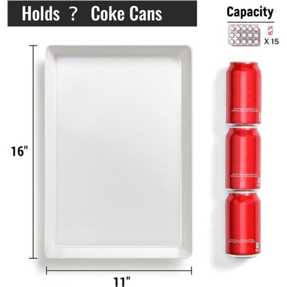 8 Pack White Serving Trays Large Plastic Reusable Platters for Snacks Party Food - Picture 5 of 7